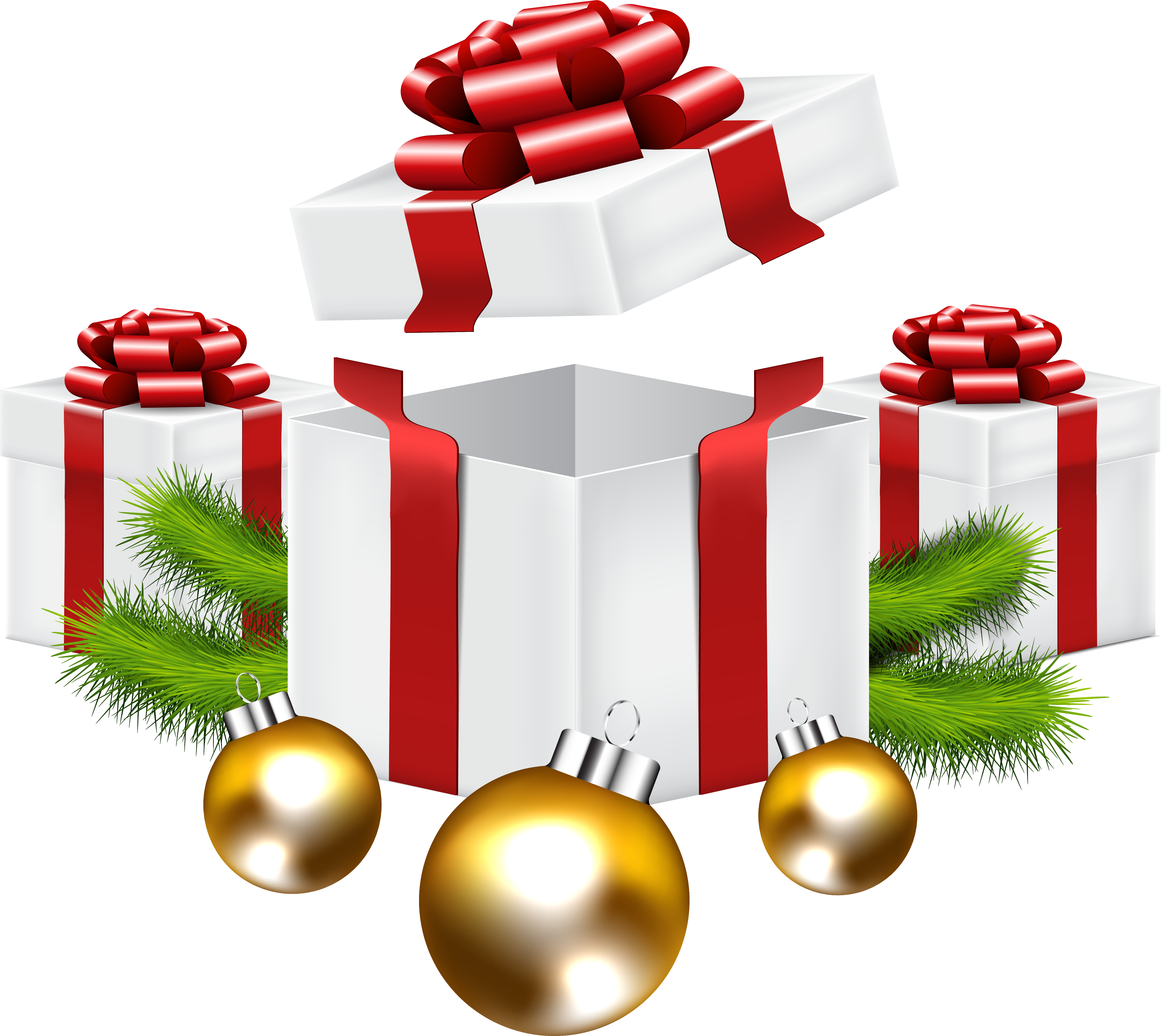 Christmas Gifts Png Clip Art Imageu200b Gallery Yopriceville - Regalos De Navidad Png Transparent Png (6392x5685), Png Download