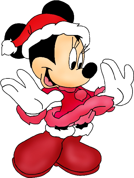 Pix For Disney Christmas Characters Clip Art - Minnie Mouse Christmas Clip Art - Png Download (600x600), Png Download