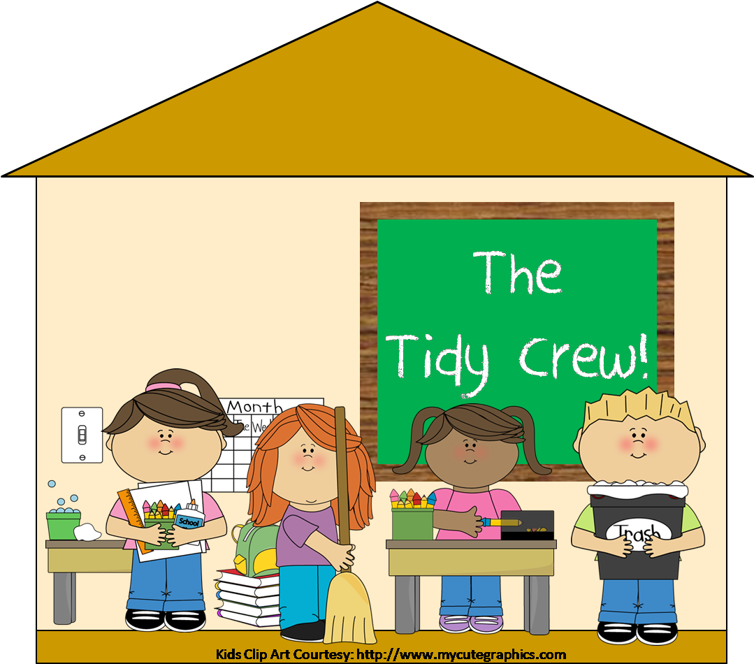 Classroom Pictures - Clean Up Classroom Clipart - Png Download (1080x958), Png Download