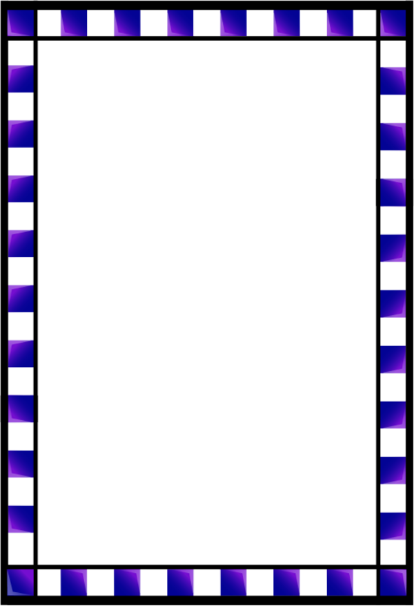 Vector Clip Art - Red Check Borders - Png Download (600x877), Png Download