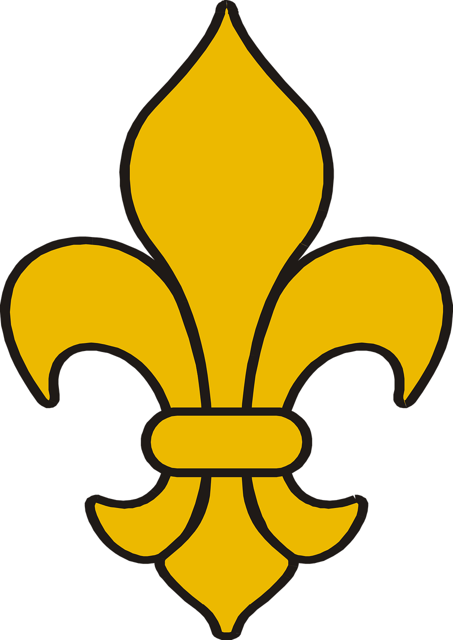 Fleur De Lis Symbol Cut Flowers Heraldry - Flor De Lis Simbolo Clipart (532x750), Png Download