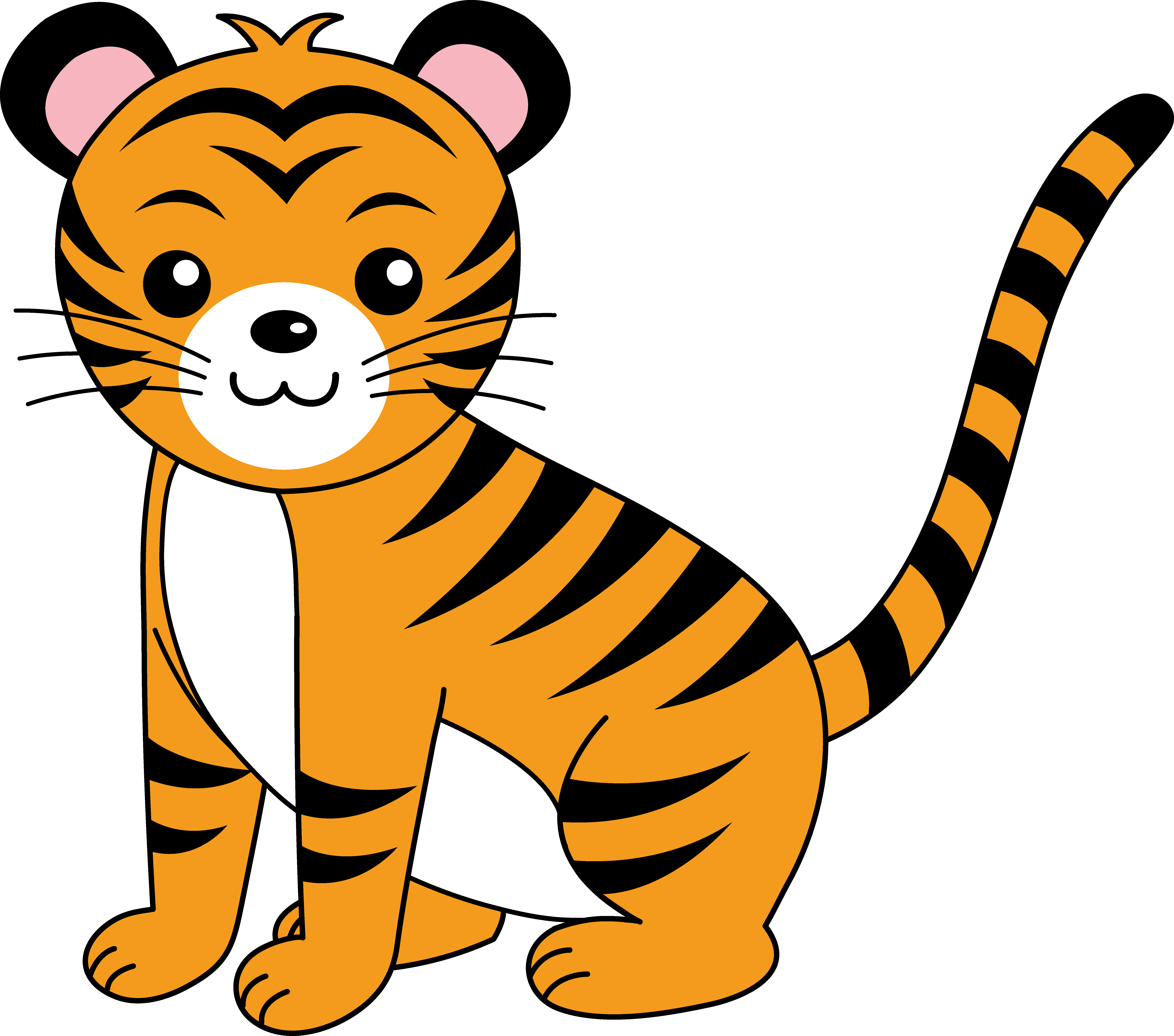 Clipart - Clip - Clip Art Tiger - Png Download (7178x6336), Png Download