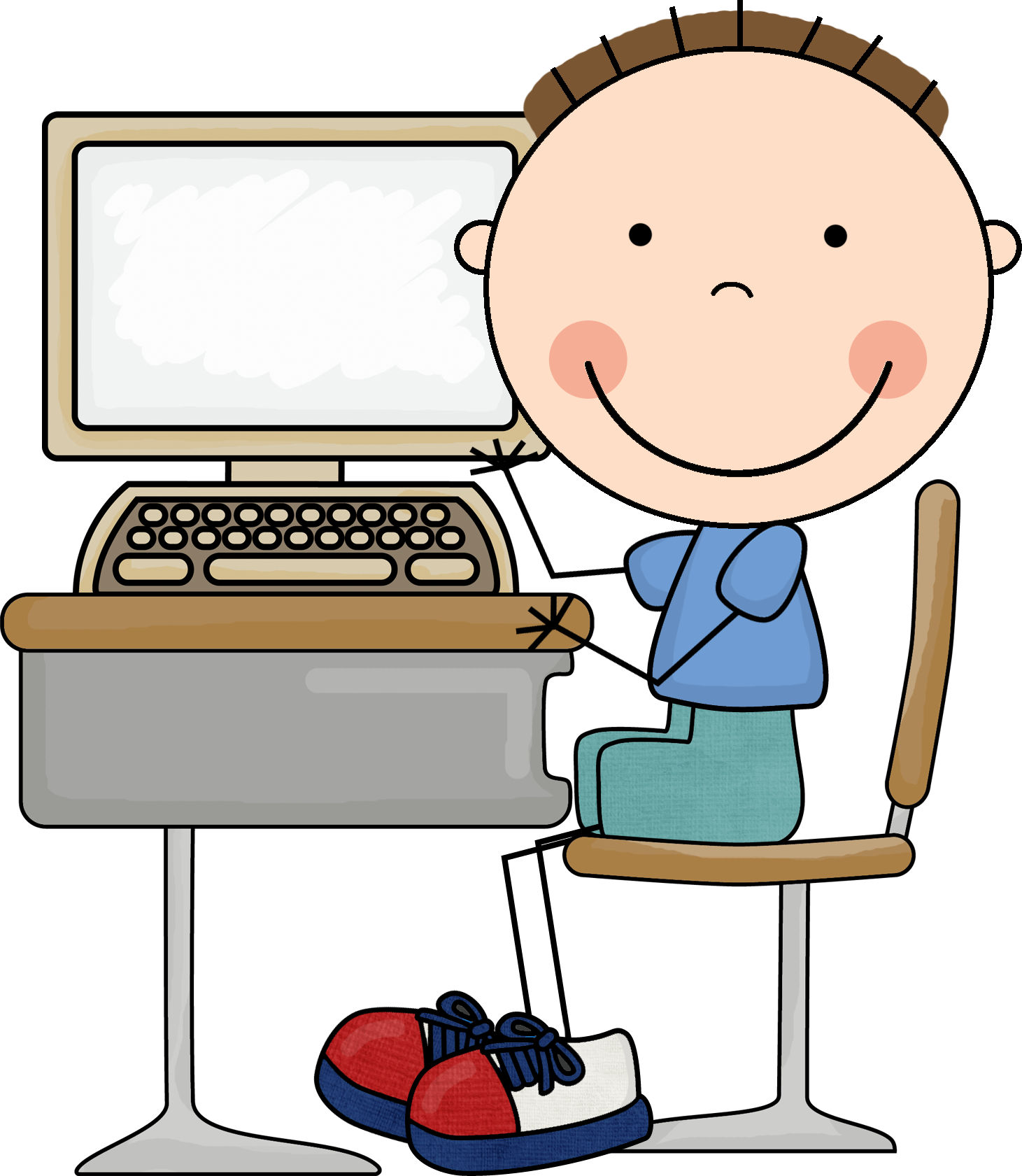 Computer Clip Art - Listen To Reading Clip Art - Png Download (1461x1681), Png Download