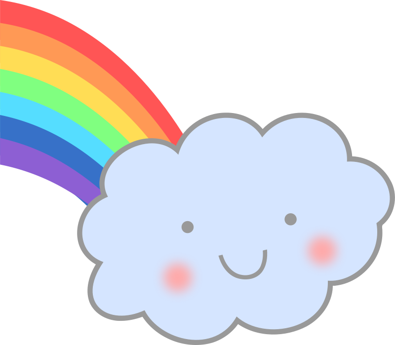 Cute Cloud Clipart - Png Download (800x699), Png Download