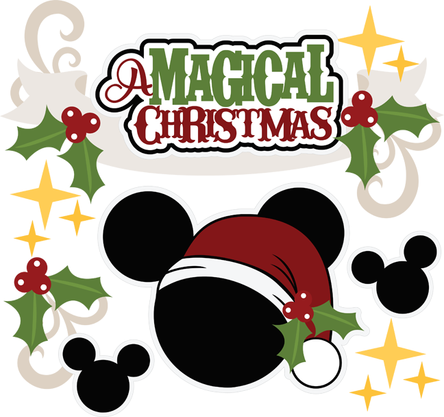 A Magical Christmas - Disney Christmas Svg Files Clipart (648x608), Png Download