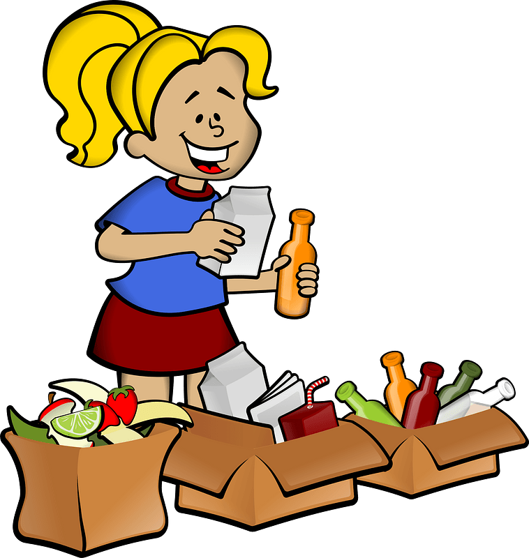 Supermarket Clip Art - Taking Care Of The Environment Clipart - Png Download (564x595), Png Download