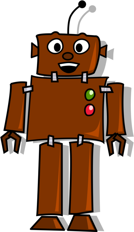 Robot Line Art Drawing Computer Icons - Robot Clip Art - Png Download (750x750), Png Download