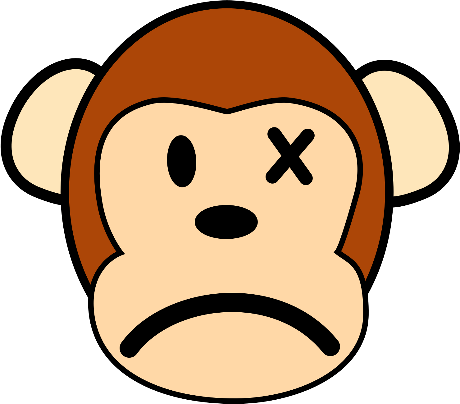 Happy Monkey Clip Art - Monkey Clip Art - Png Download (600x527), Png Download