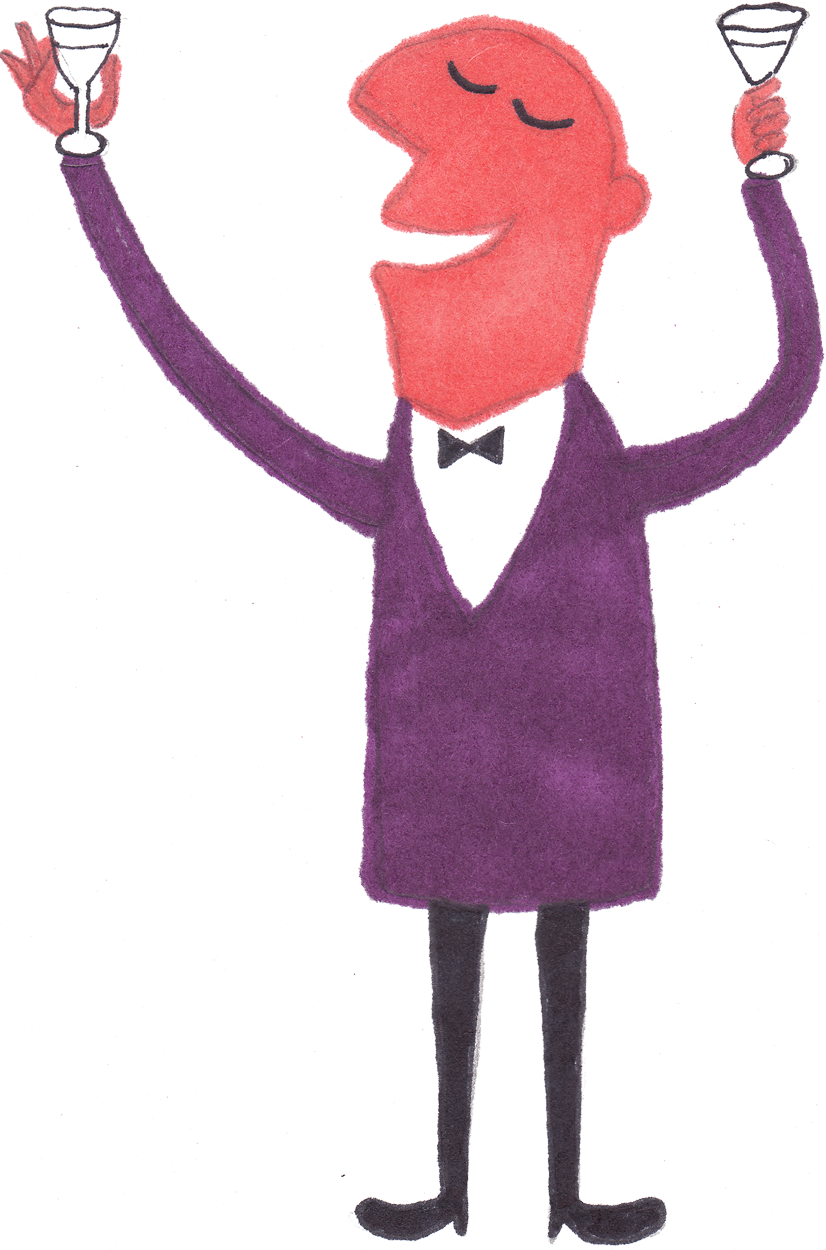 Tired Man, Drinking Man Retro - Clip Art - Png Download (826x1250), Png Download