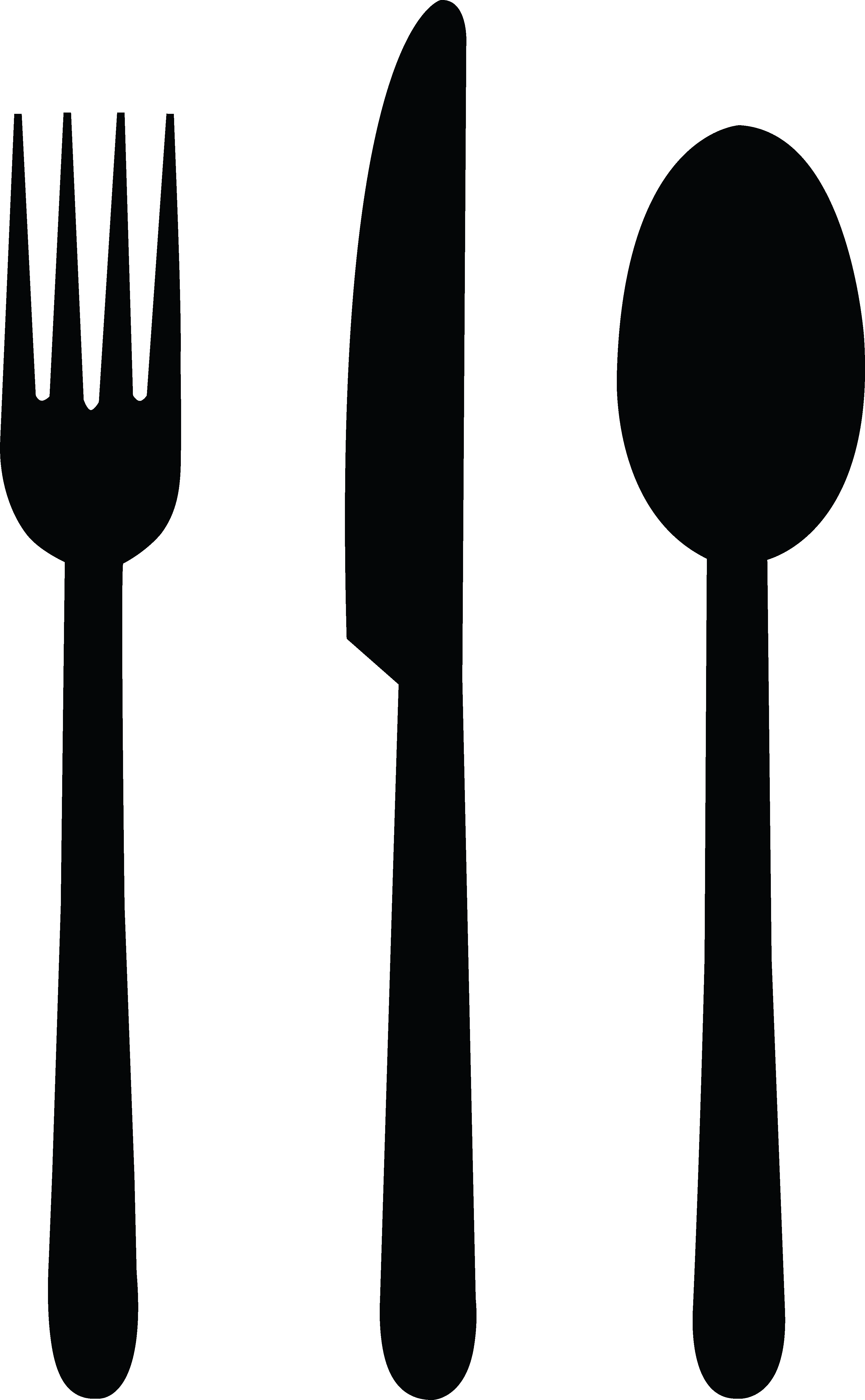 Similar Cliparts - - Fork Spoon Knife Clipart - Png Download (3353x5424), Png Download