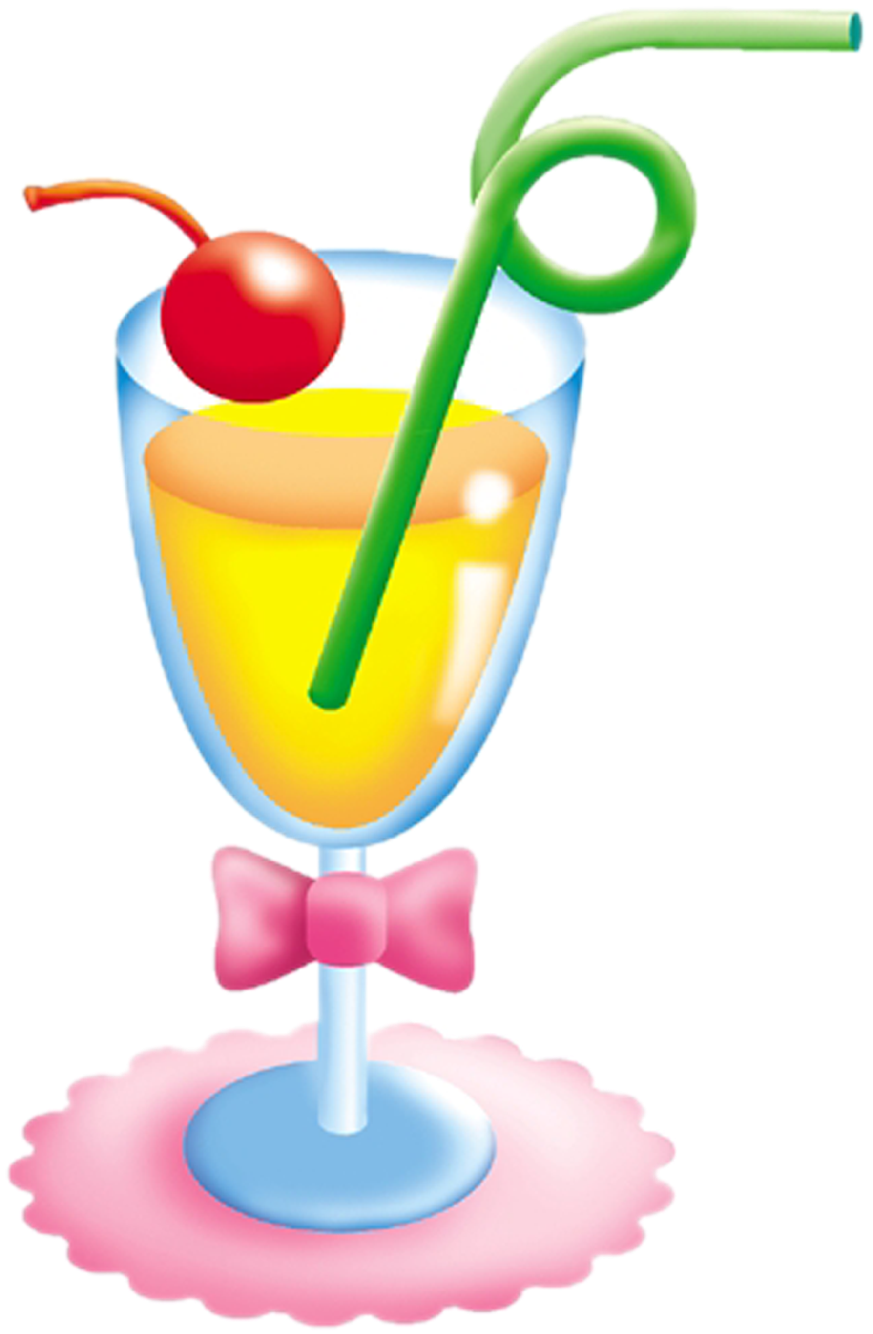 Picture Black And White Garnish Orange Juice Clip - Hd Cocktail Cartoon Clipart - Png Download (4498x3002), Png Download