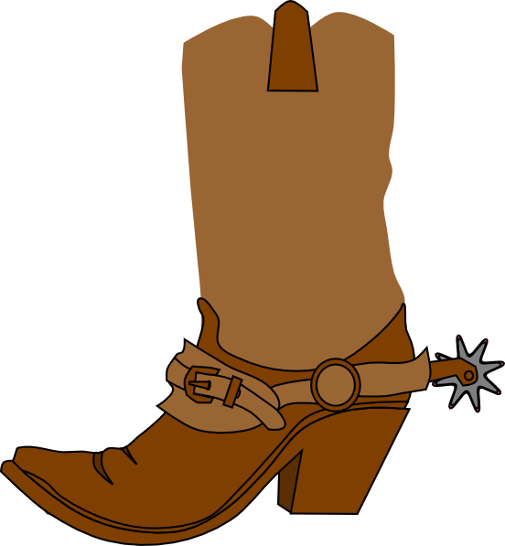 Clip Art Western Boots Clipart - Cowboy Boot Clipart Transparent - Png Download (552x597), Png Download