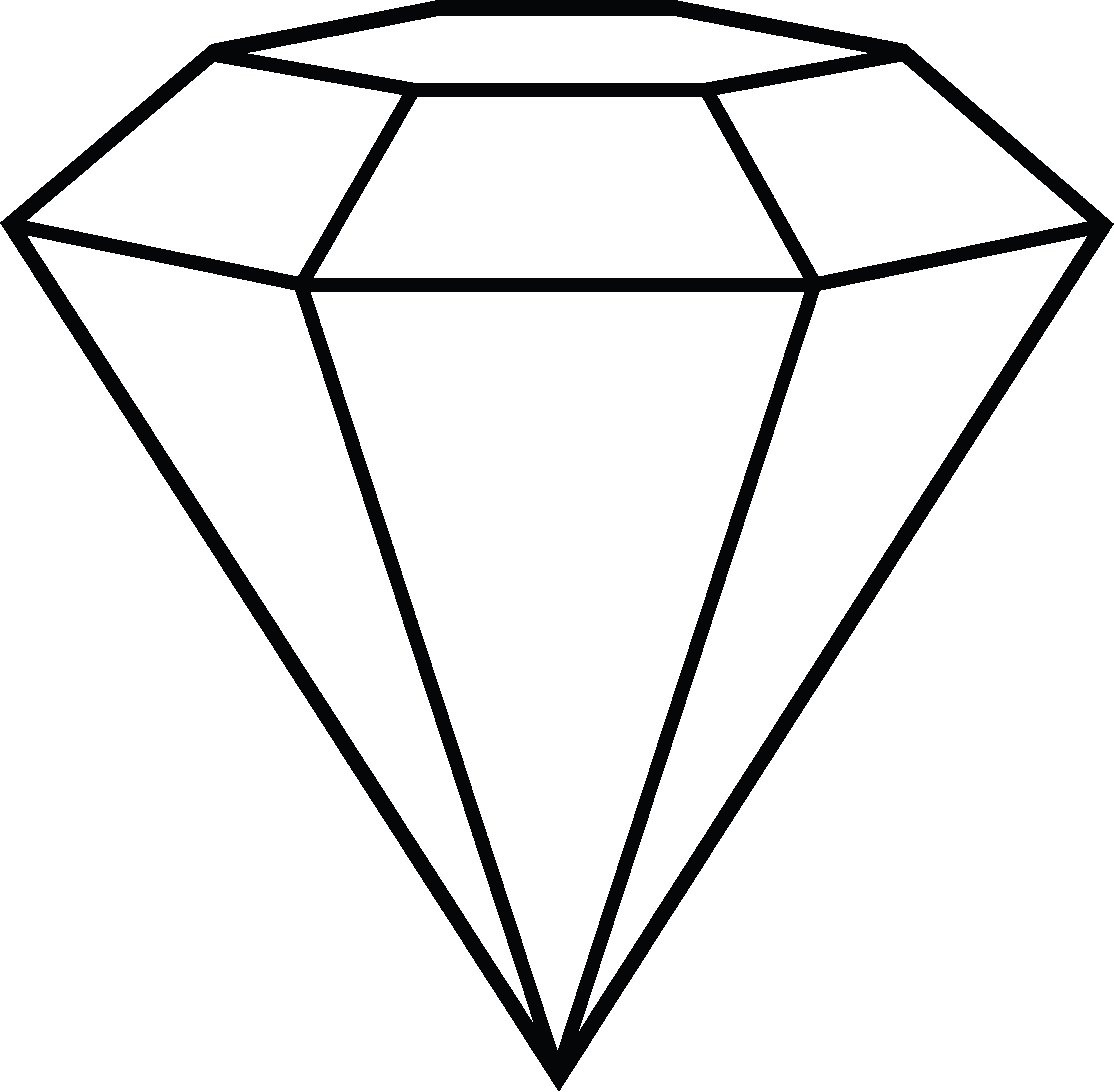 Clip Art Library Black Clip Gem - Diamond Clipart - Png Download (5588x5475), Png Download