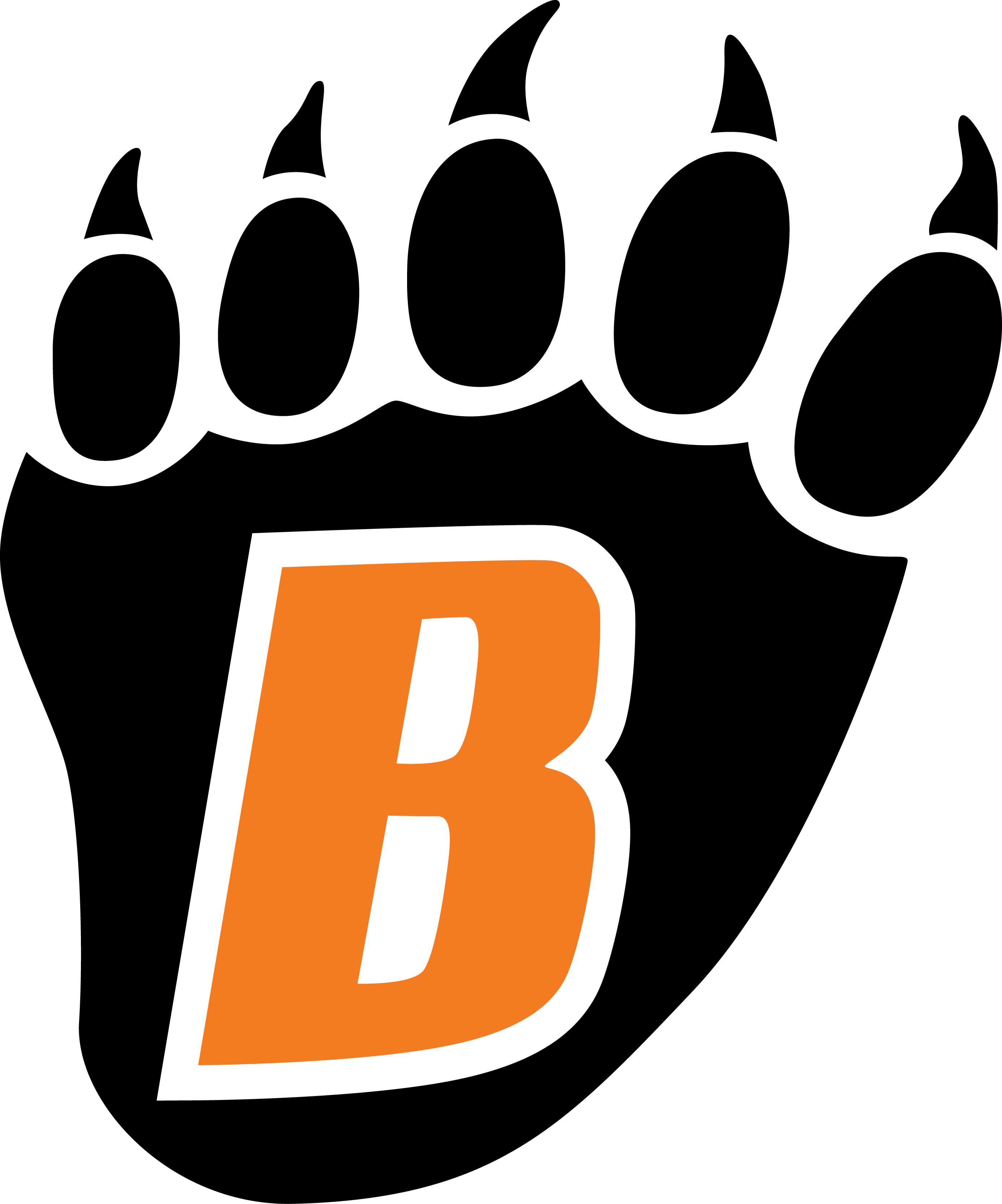 Grizzly - Bear - Paw - Print - Clipart - White Bear Lake Schools - Png Download (2774x3333), Png Download