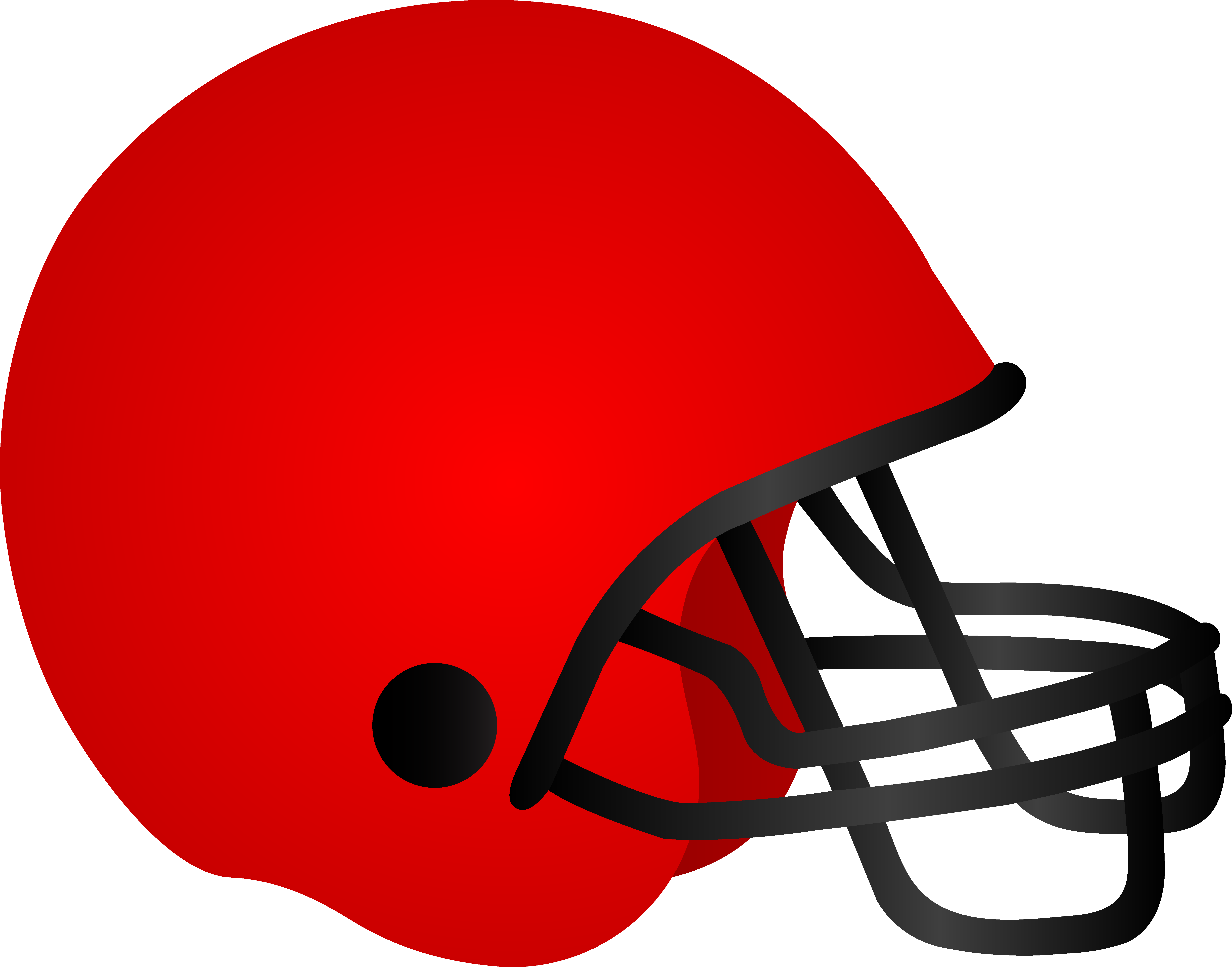 American - Red Football Helmet Clipart - Png Download (7362x5777), Png Download