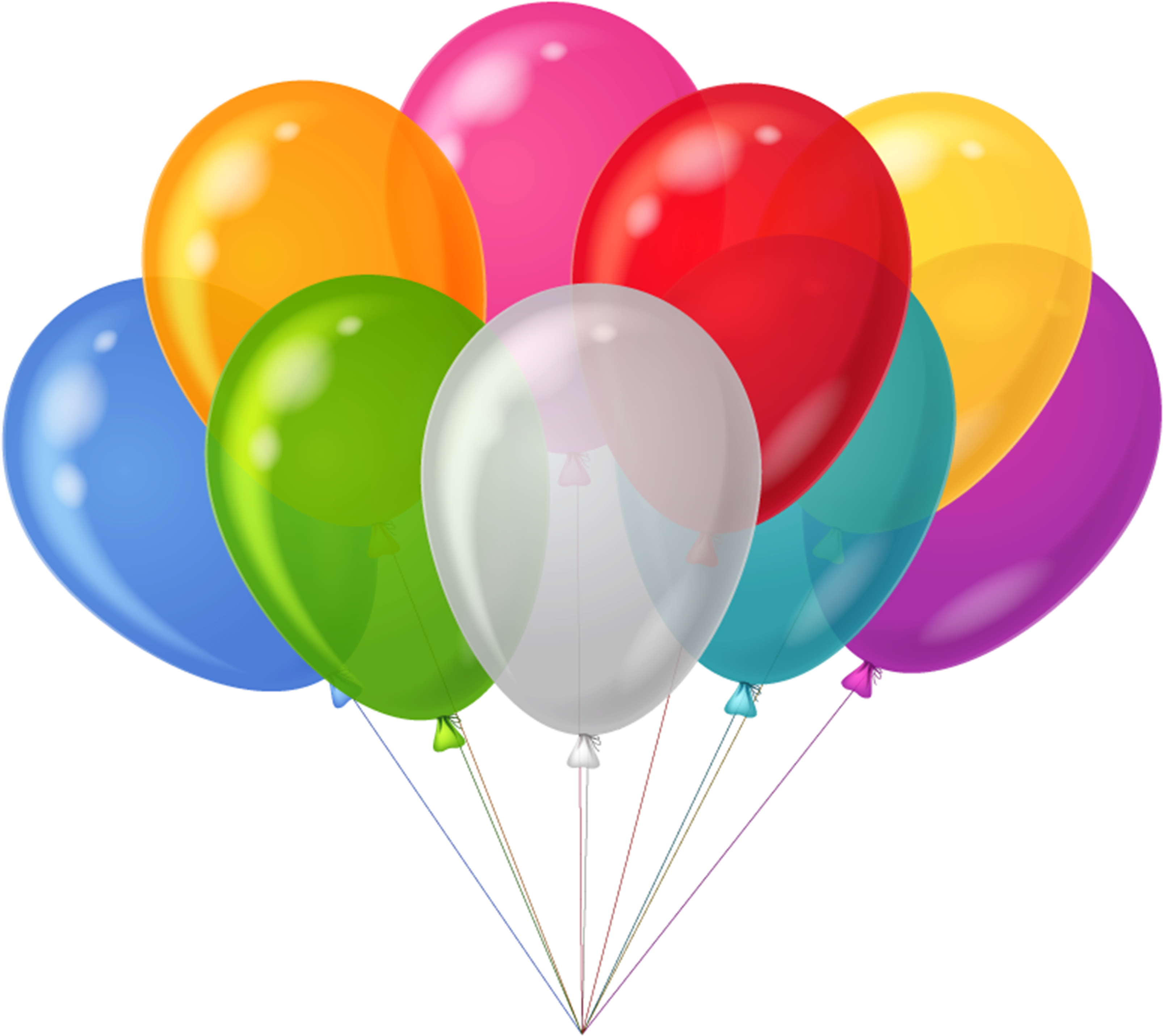 Ballons - Clip - Art - Balloon Clipart Transparent - Png Download (3250x2922), Png Download