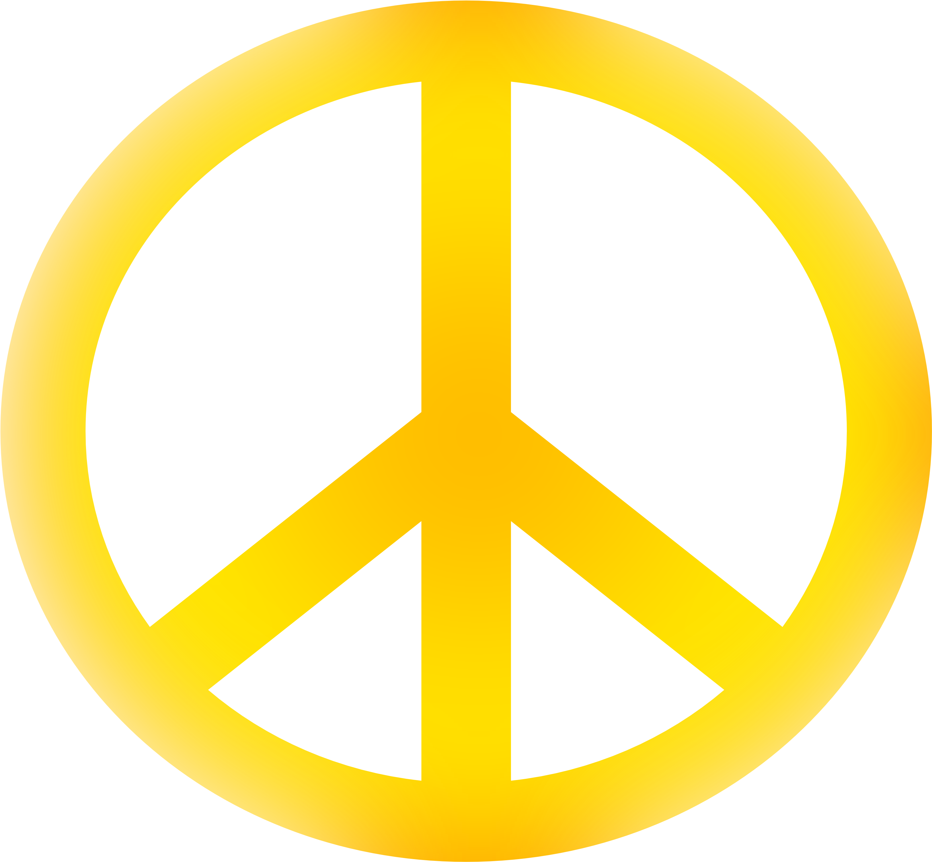 Peace Sign Clip Art - Giant Peace Sign - Png Download (3333x3304), Png Download