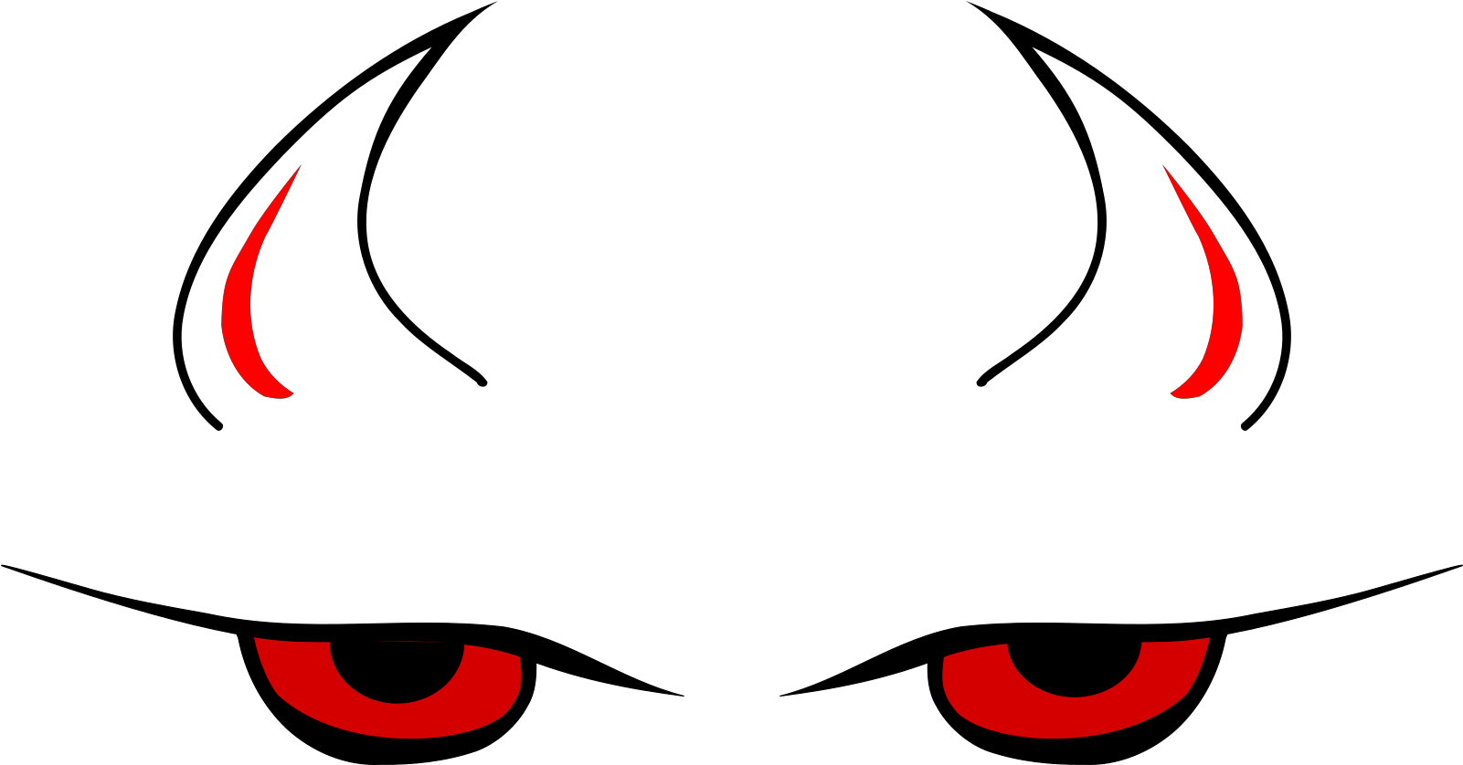 Evil Eyes In Bush Clipart (800x419), Png Download