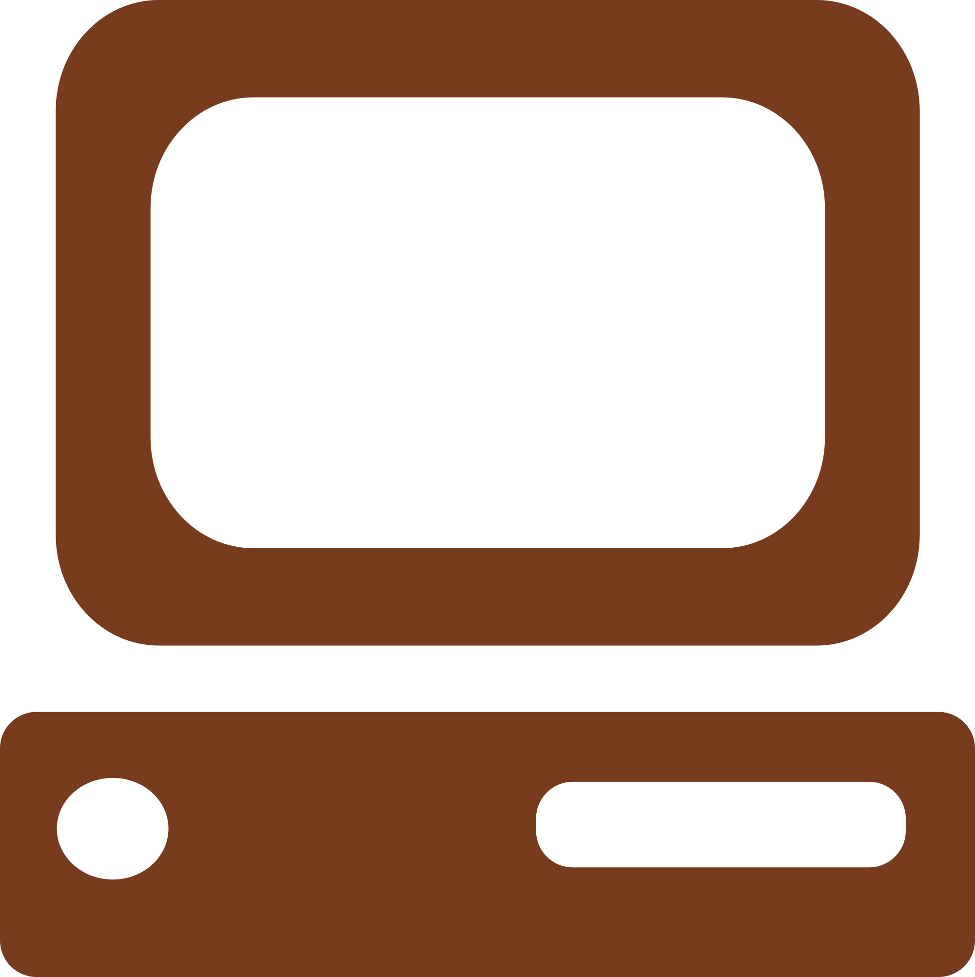 Computer Free Simple Oldschoolputer Clipart Clipart - Old School Computer Clipart - Png Download (2000x2003), Png Download