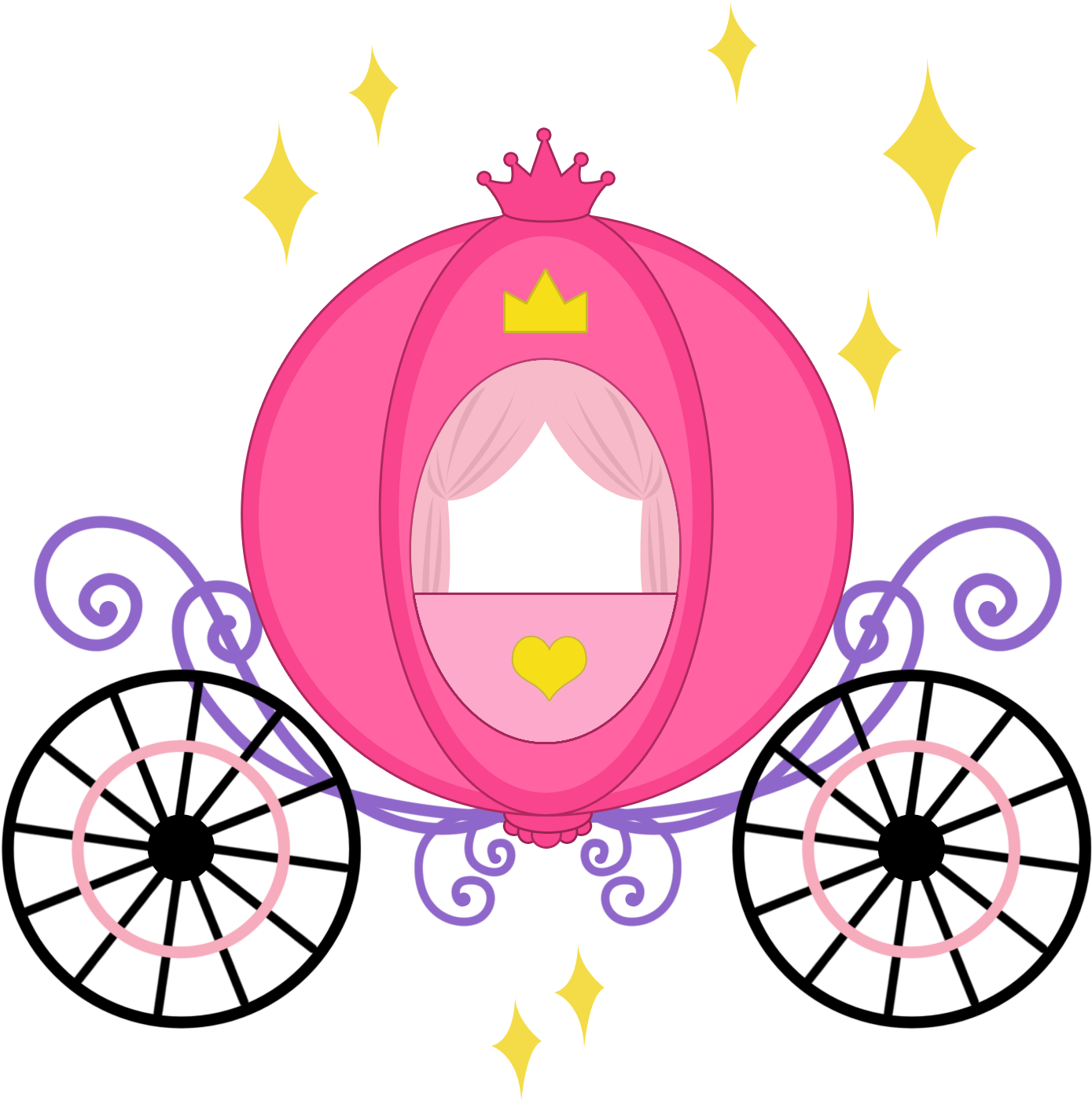 Ch B Pinterest Clip Art Princess And - Carruagem Minus - Png Download (1500x2100), Png Download