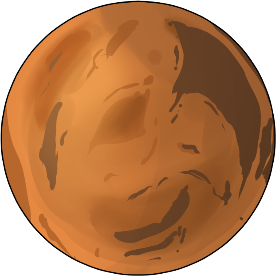 Planet Clipart Free Planet Clipart Free To Use Public - Transparent Mars Clip Art - Png Download (1024x1024), Png Download