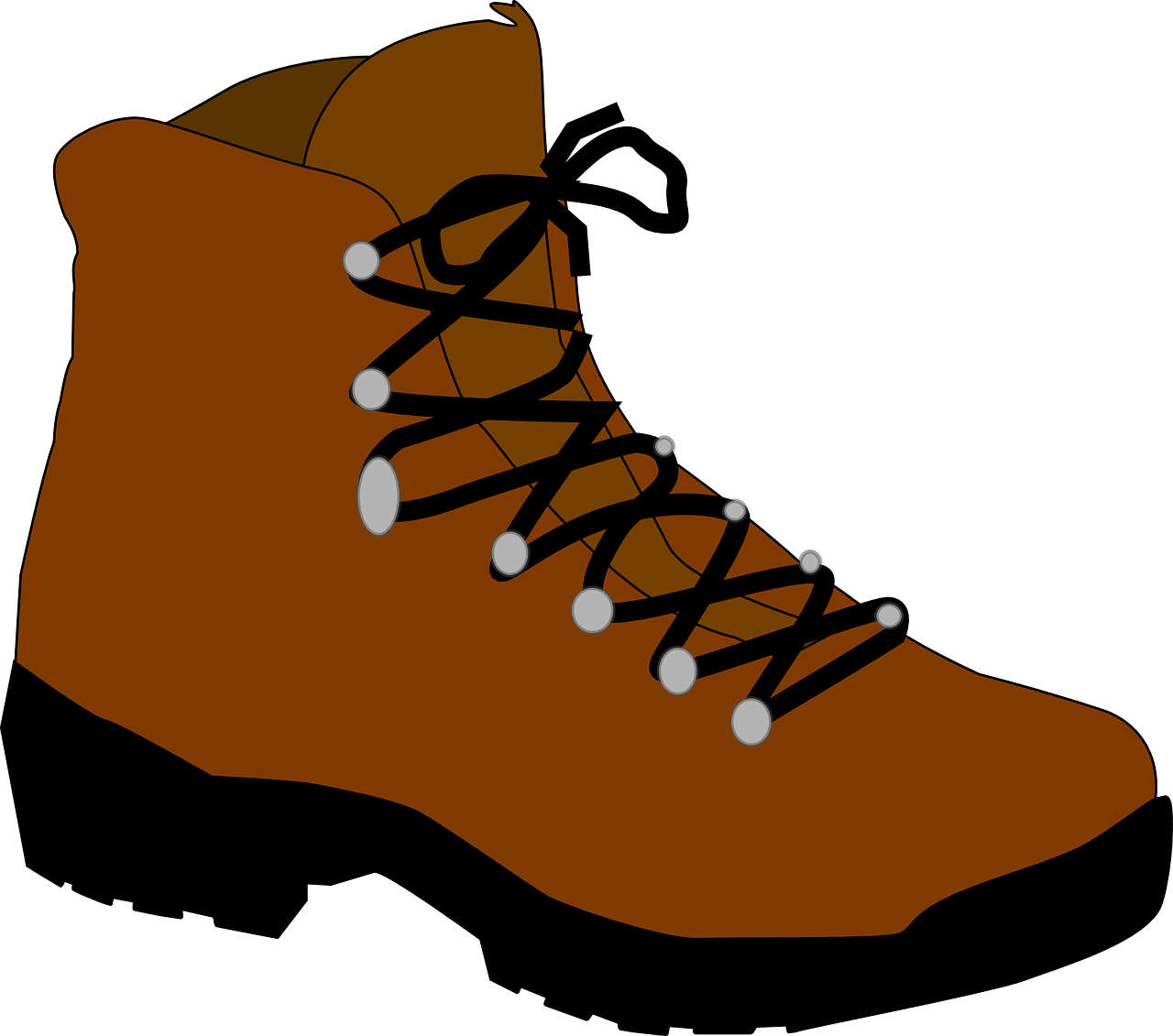 Boot Clip Art Download - Hiking Boot Clip Art - Png Download (800x707), Png Download