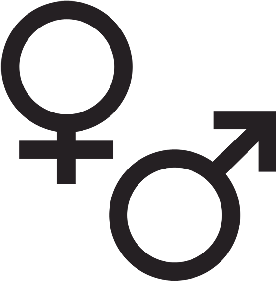 Male Female Symbols Clip Art Woman Symbol Transparent - Equal Pay Drawing - Png Download (600x600), Png Download