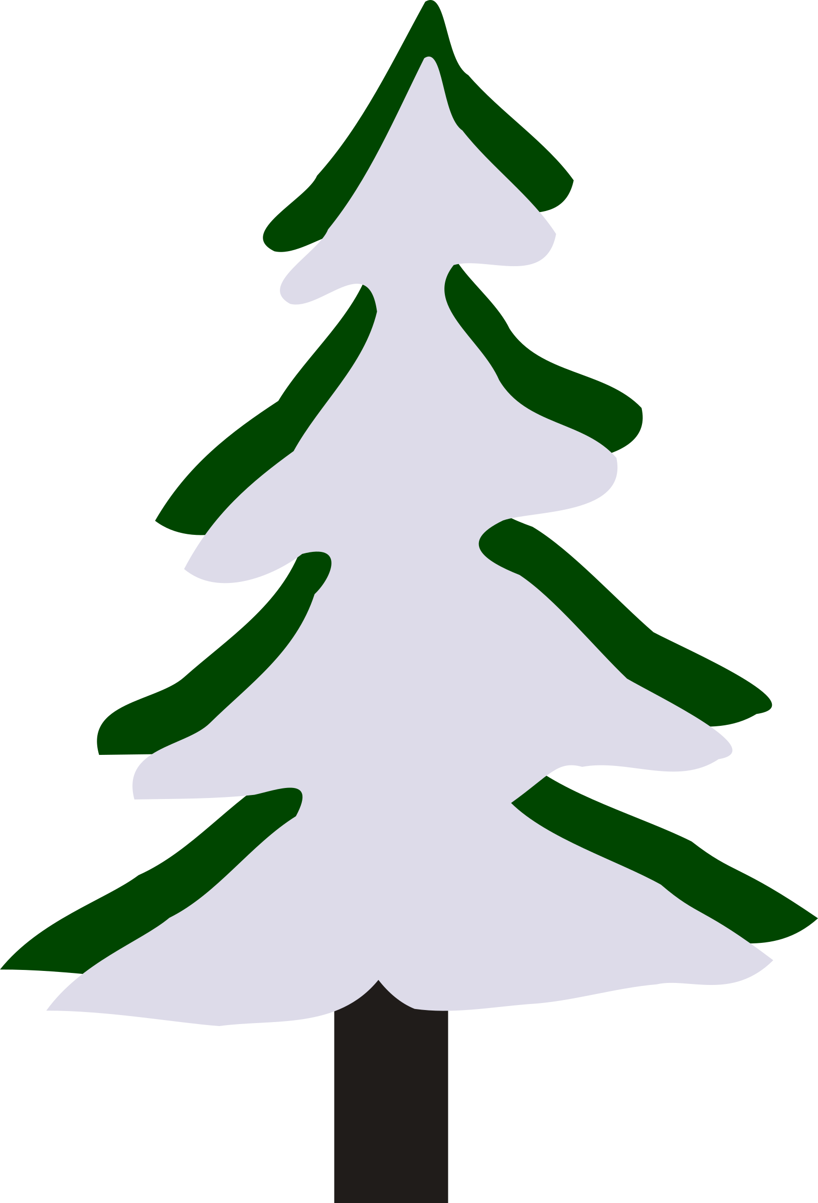 Big Image - Winter Tree Clipart Small - Png Download (1631x2400), Png Download
