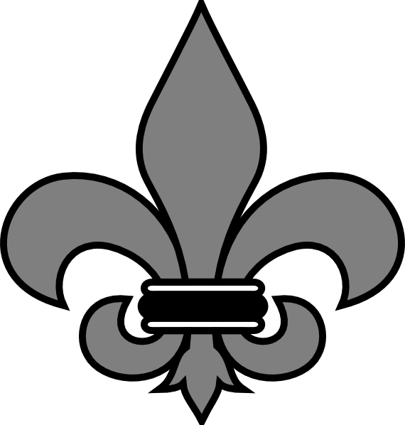Grey Fleur De Lis Clip Art - Symbol Of The Medieval Period - Png Download (570x598), Png Download