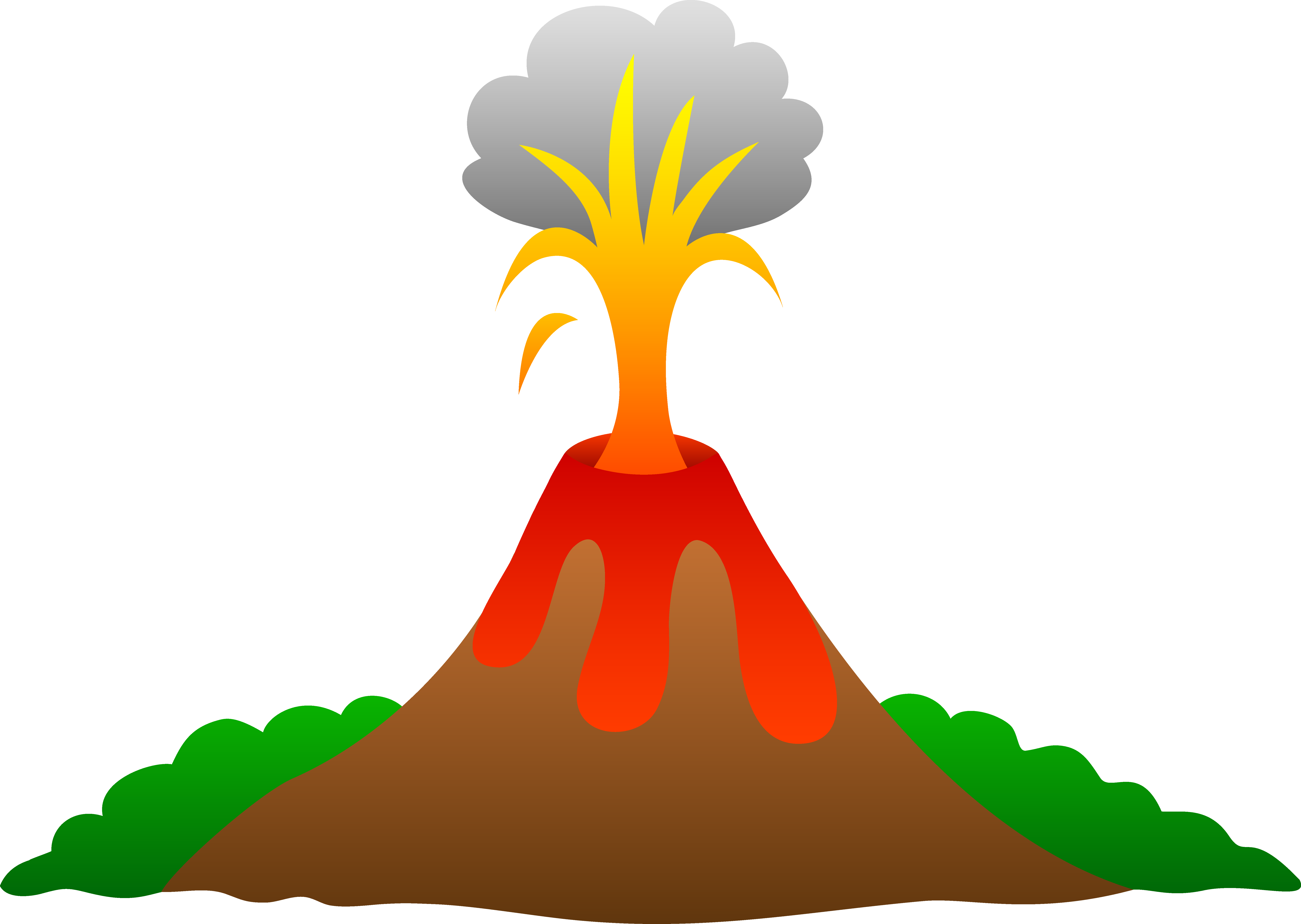 Hawaii Clipart Animated - Waking Of The Volcano [book] - Png Download (7520x5343), Png Download