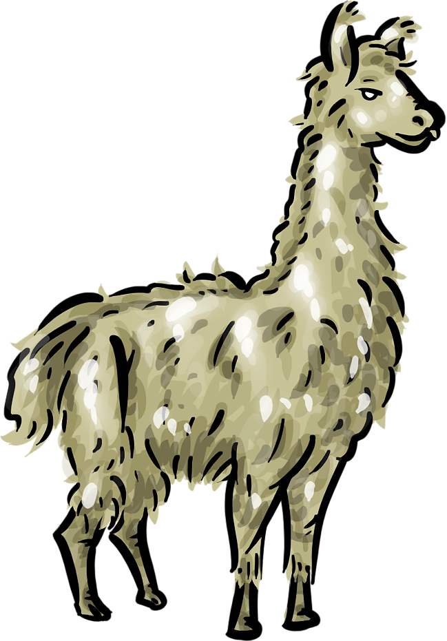 Free Llama Clipart 1 Page Of Public Domain Clip Art - Transparent Llama Clipart - Png Download (649x931), Png Download