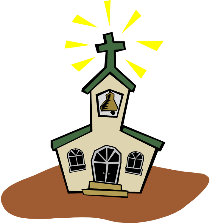 Church Clip Art Black And White - Church Clipart Png Transparent Png (705x750), Png Download