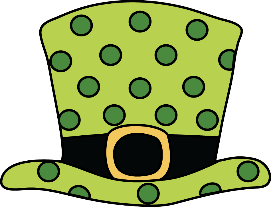 Free March Clipart - Polka Dot Hat Clipart - Png Download (950x728), Png Download