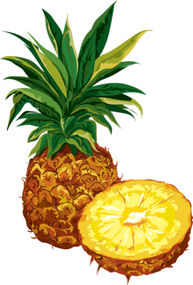 Pineapple Clip Art Free Clipart Images 2 Clipart - Pineapple Fruit Clipart Png Transparent Png (640x946), Png Download