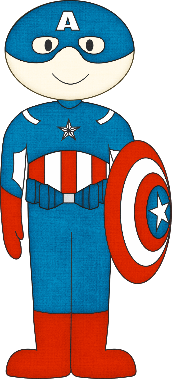 Clip Art Clipart Captain America Hulk Clip Art - Clip Art - Png Download (726x1600), Png Download