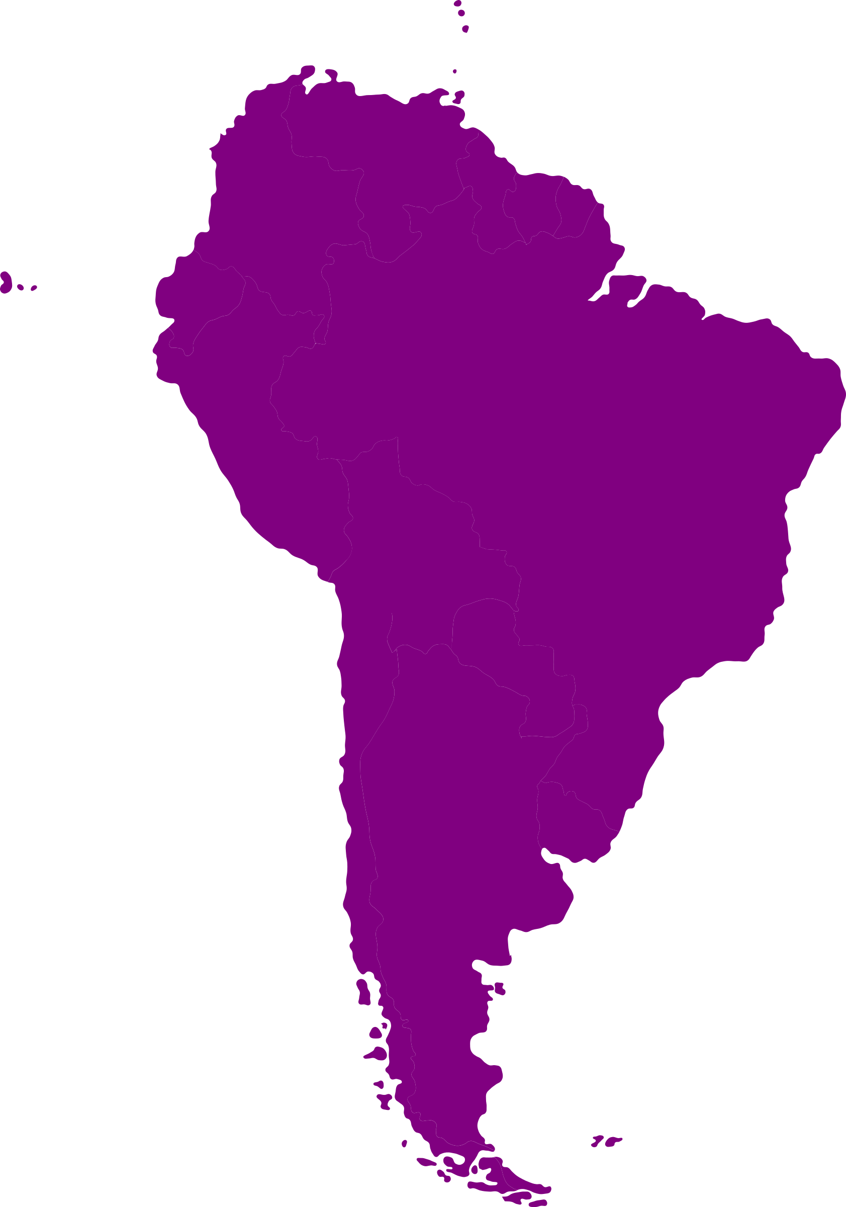 South America Clipart South American - South America Continent Cartoon - Png Download (1683x2400), Png Download