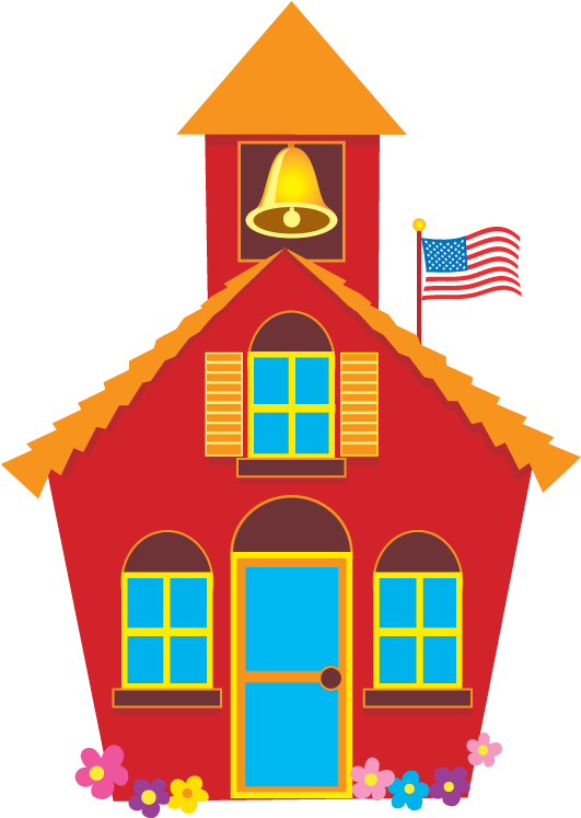 School House Schoolhouse Images Free Download Clip - Clipart Little Red Schoolhouse - Png Download (750x750), Png Download