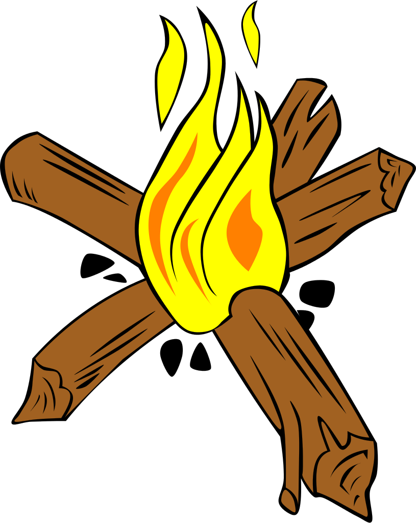 Campfires And Cooking Cranes - Star Fire For Camping Clipart (637x800), Png Download