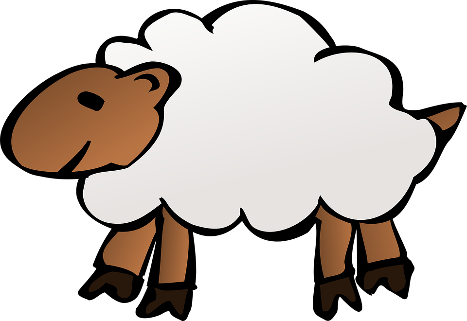 Free Vintage Baby Lamb Clipart Free Pretty Things For - Sheep Clip Art Transparent Background - Png Download (900x900), Png Download