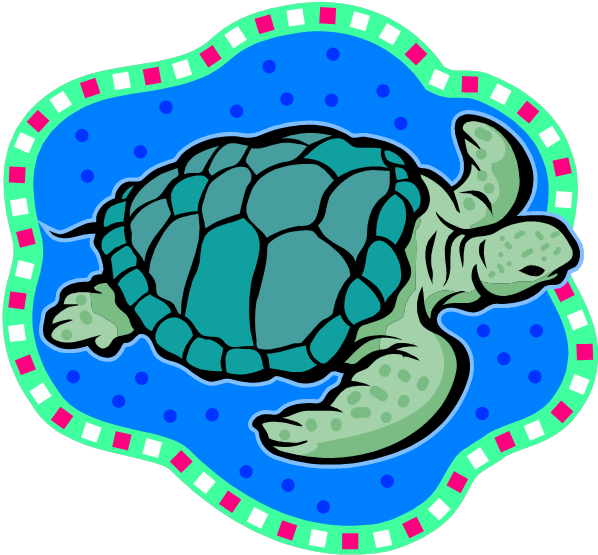 Hawaiian Sea Turtle Clipart Free Images - Θαλάσσια Χελώνα - Png Download (609x564), Png Download