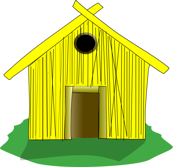Original Png Clip Art File Straw House Svg Images Downloading Transparent Png (600x579), Png Download