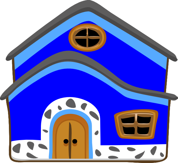 Casa Azul Blue House Svg Clip Arts 600 X 548 Px - Png Download (600x548), Png Download