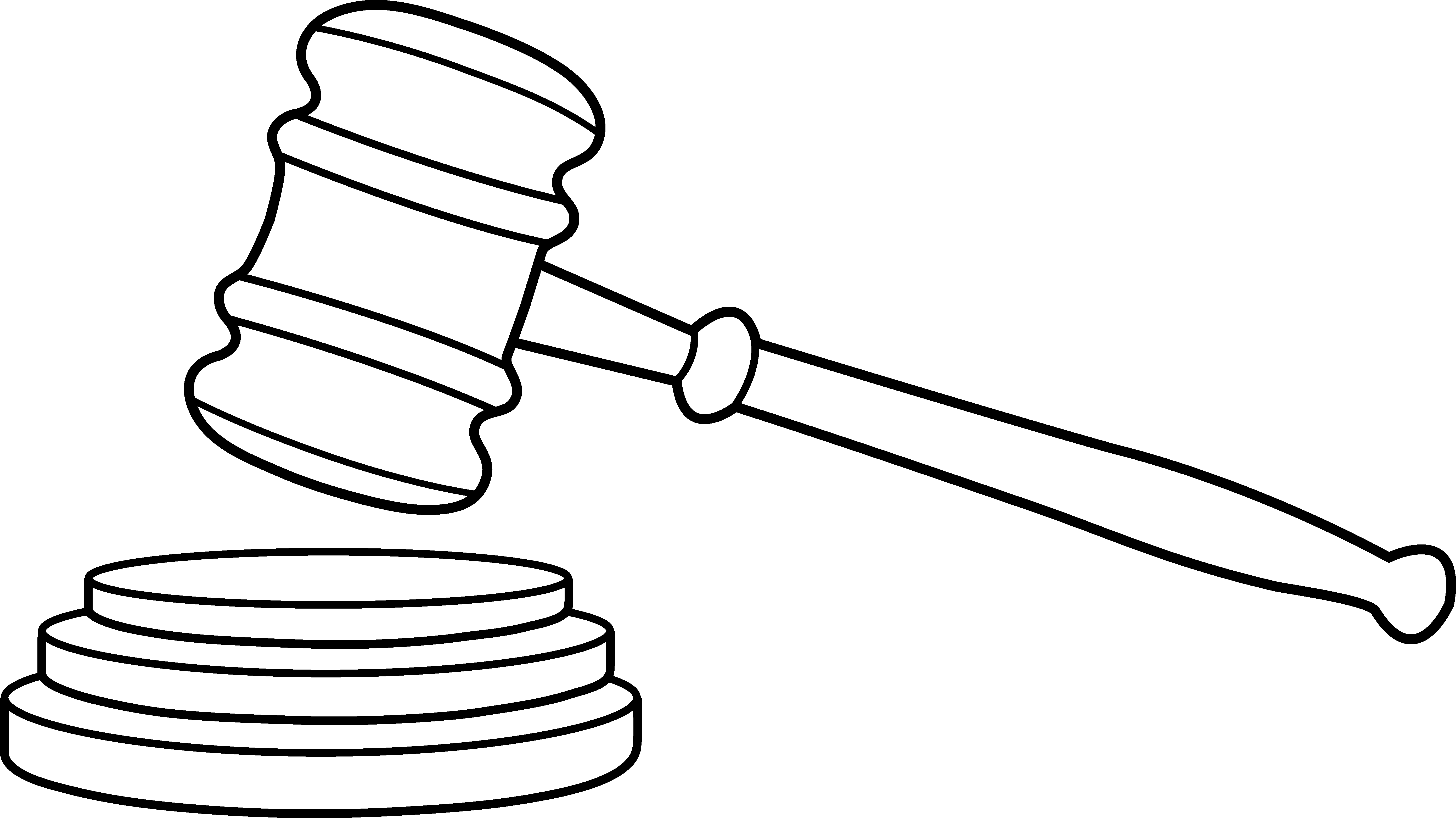 Lawyer Clip Art Free - Clip Art Gavel - Png Download (5565x3125), Png Download