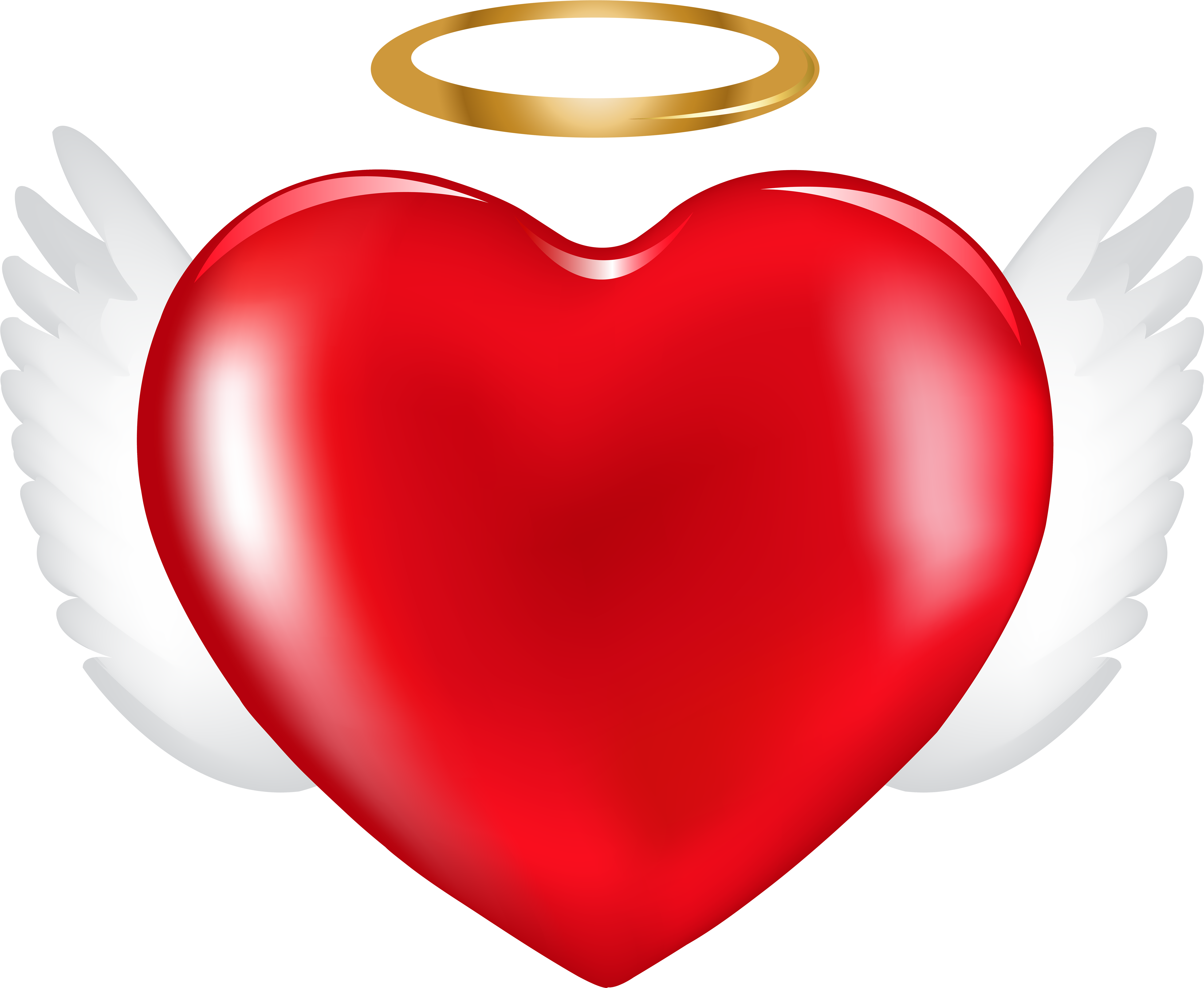 Angel Heart Clipart 9 Present Clip - Clip Art - Png Download (6000x4870), Png Download