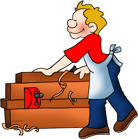 Banner Royalty Free Library Carpenter Clipart - Apprentice Clipart - Png Download (648x612), Png Download