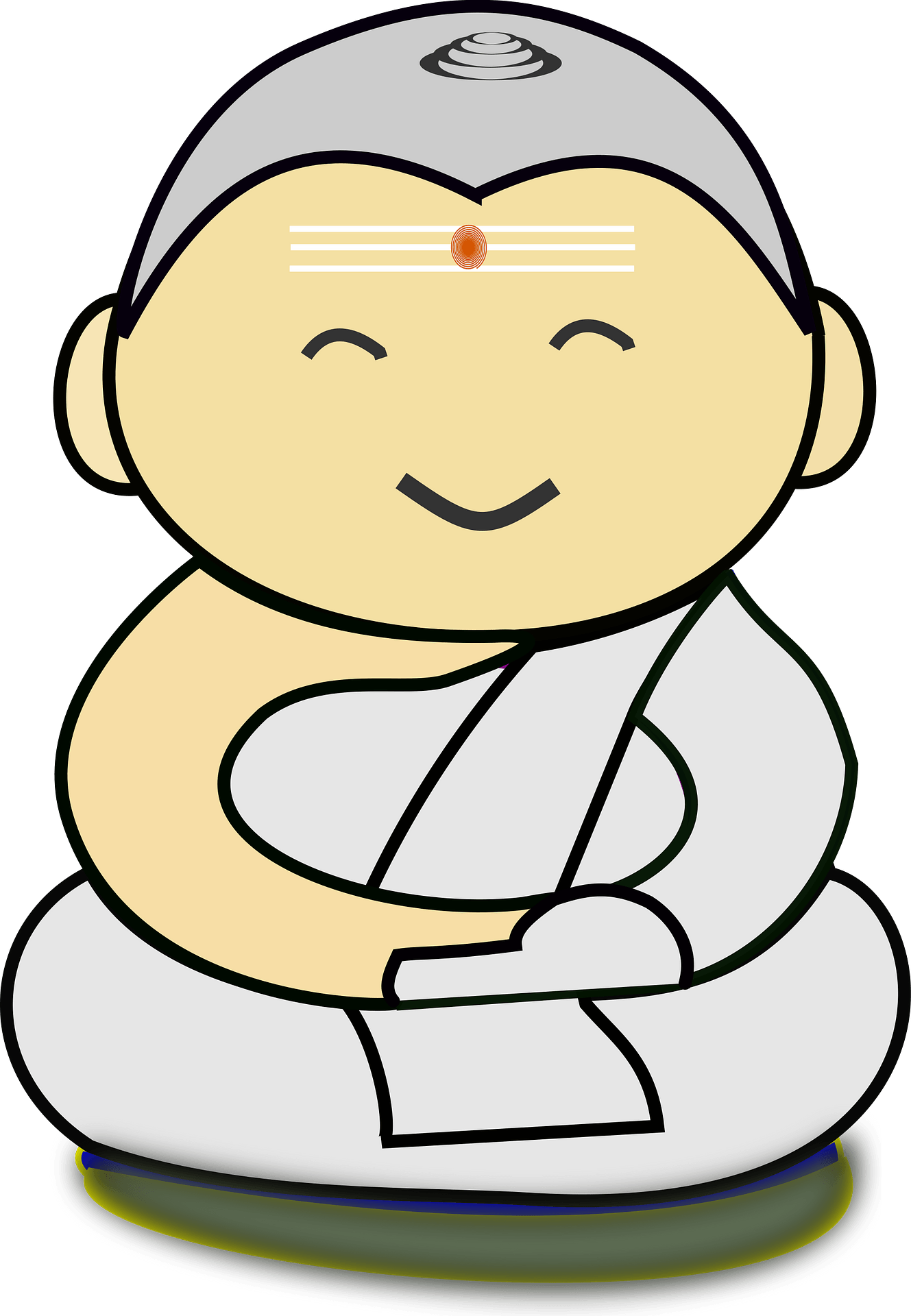 Comic Book Clipart - Buddha Clipart - Png Download (566x800), Png Download