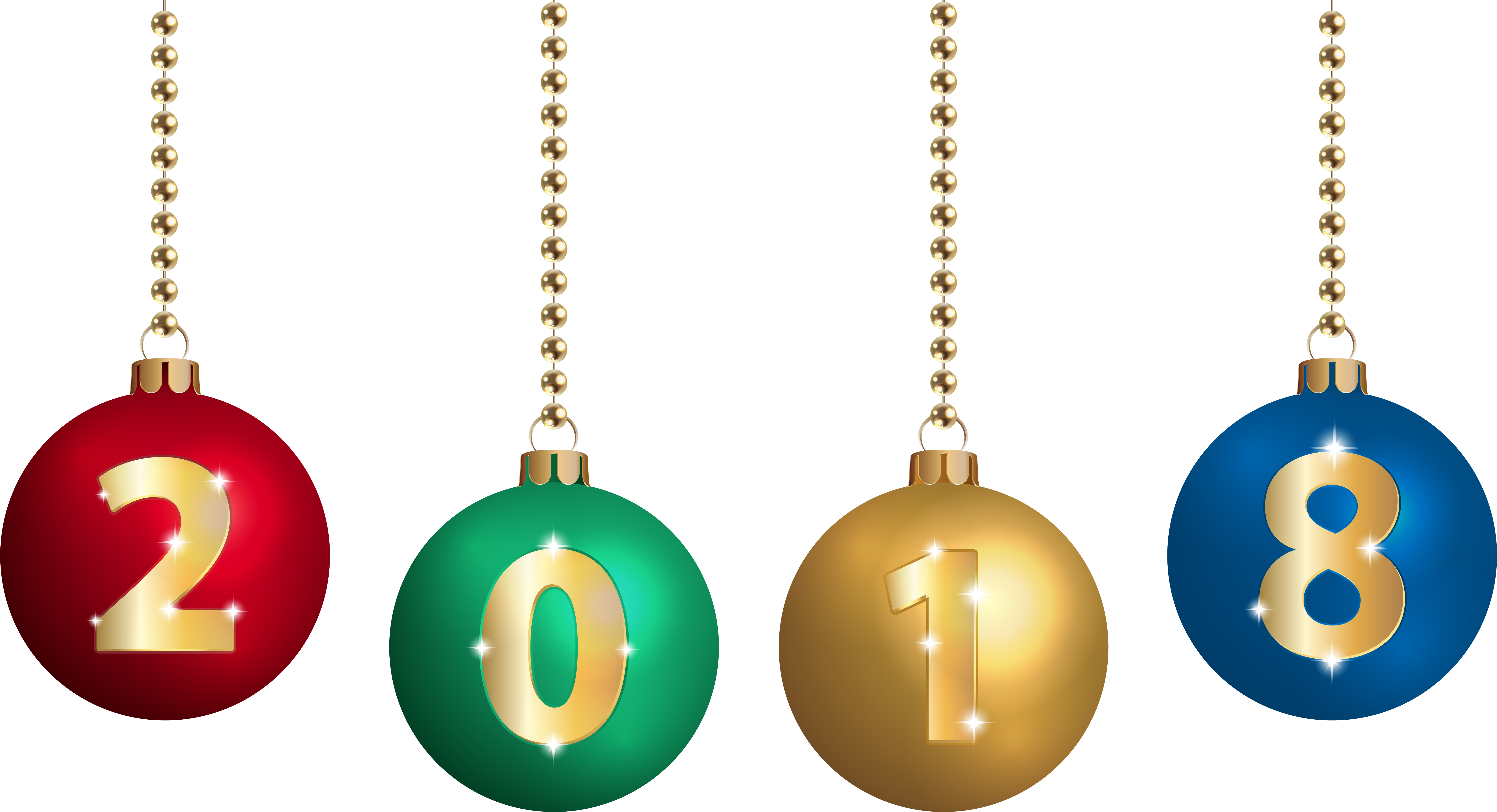 Transparent Christmas 2018 Png Clipart (8000x4349), Png Download