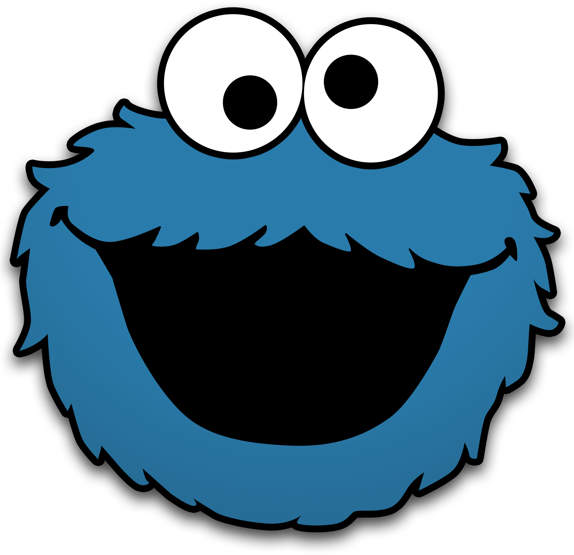 Printable Cookie Monster Face