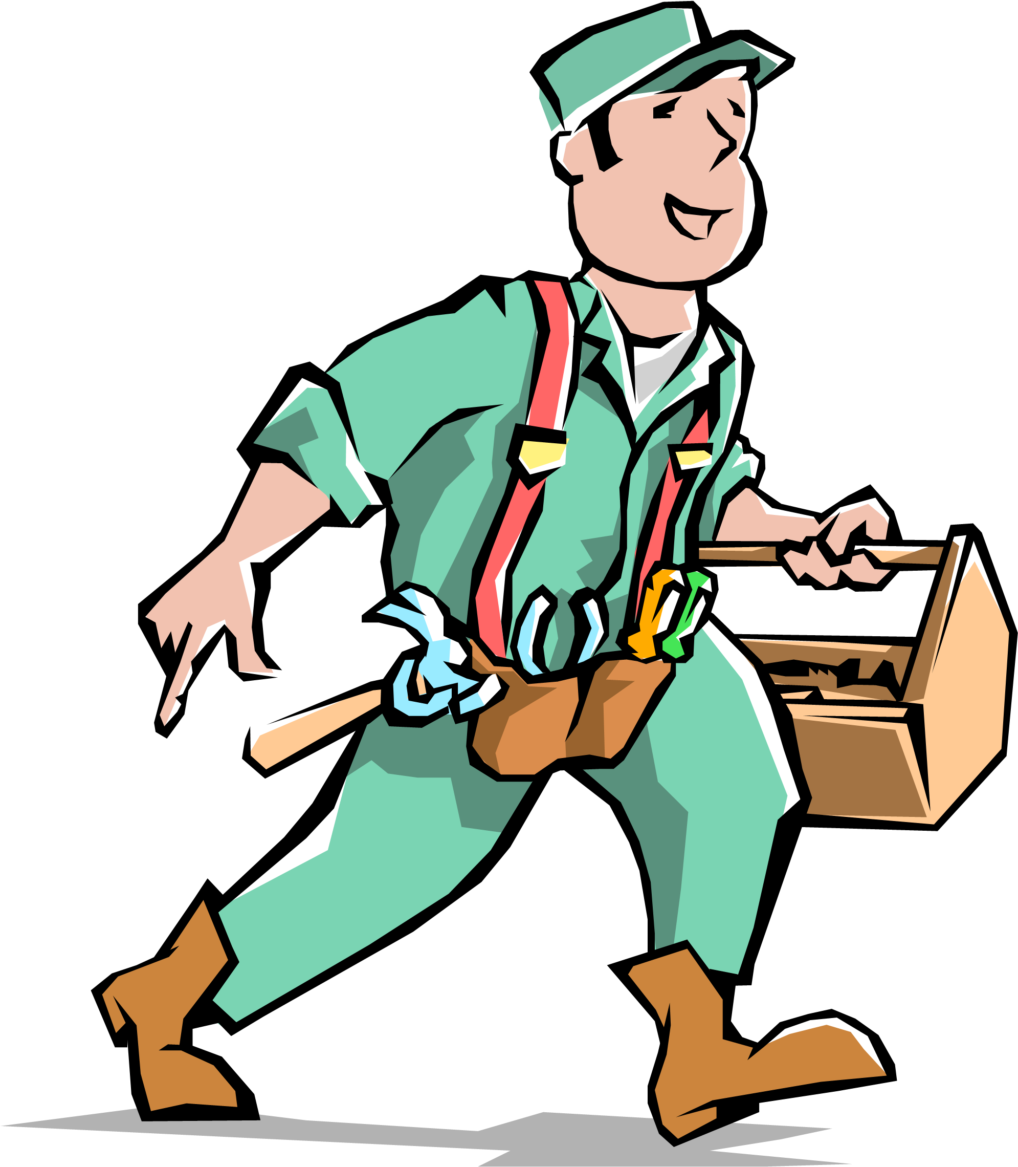 Maintenance Cliparts - Maintenance Crew In A Factory - Png Download (989x1290), Png Download