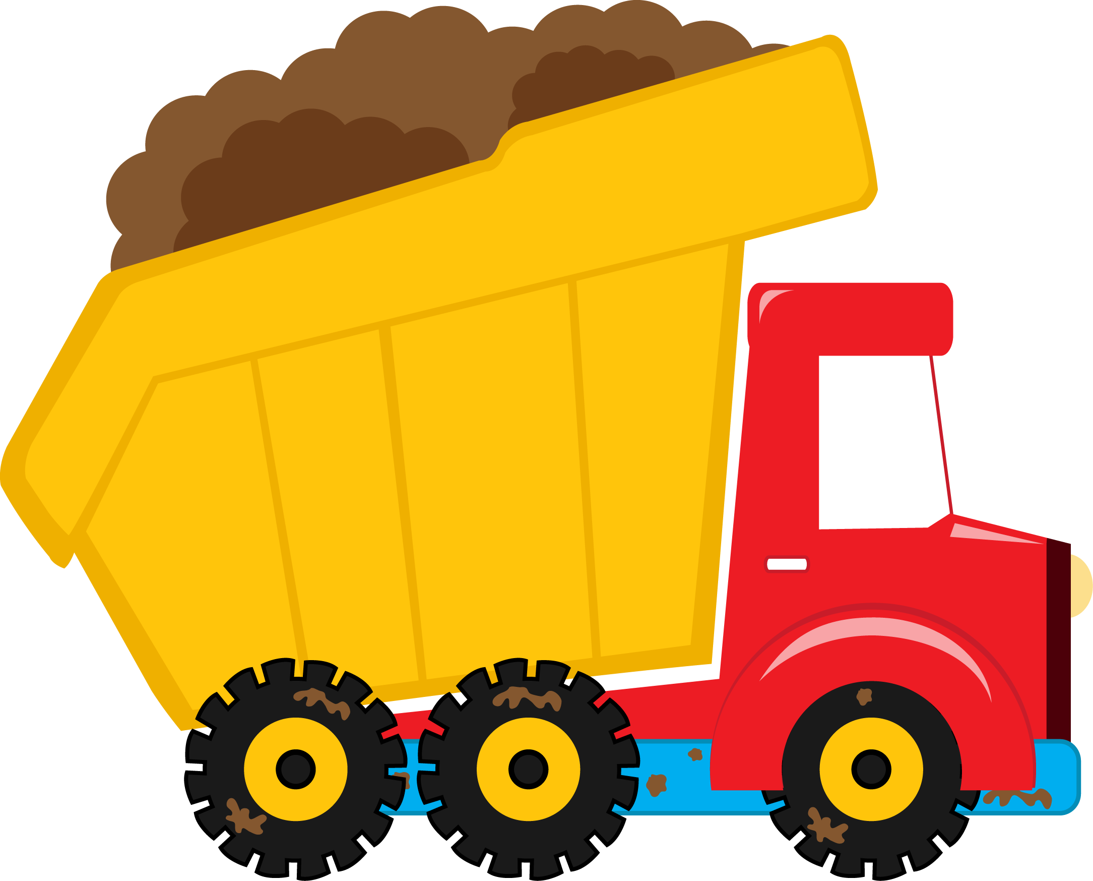 More From My Site - Dump Truck Clipart Png Transparent Png (2169x1747), Png Download
